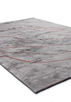 Curve Light Grey - Dark Terra Rug
