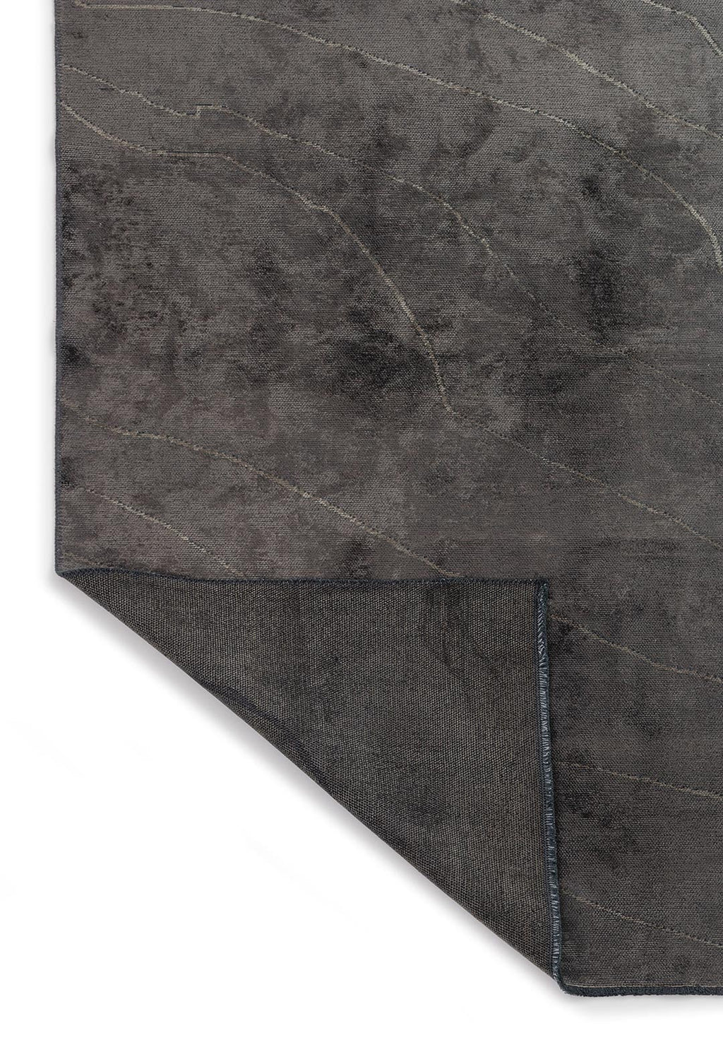 Curve Anthracite - Khaki Rug