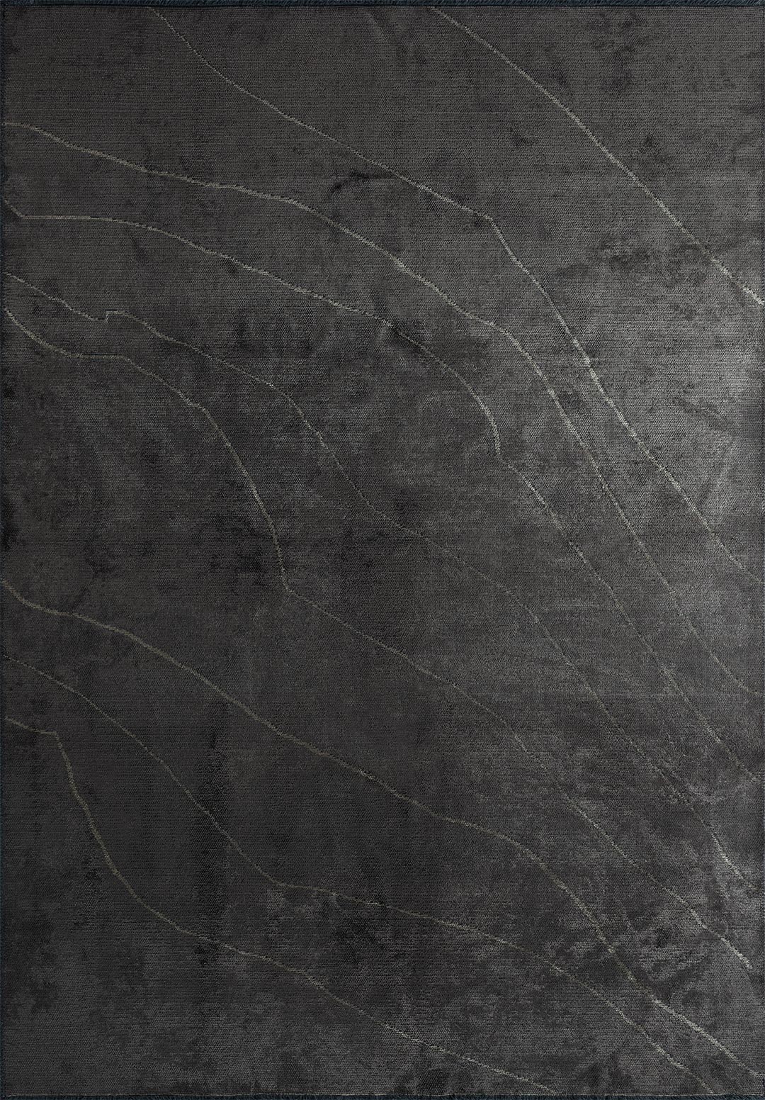 Curve Anthracite - Khaki Rug