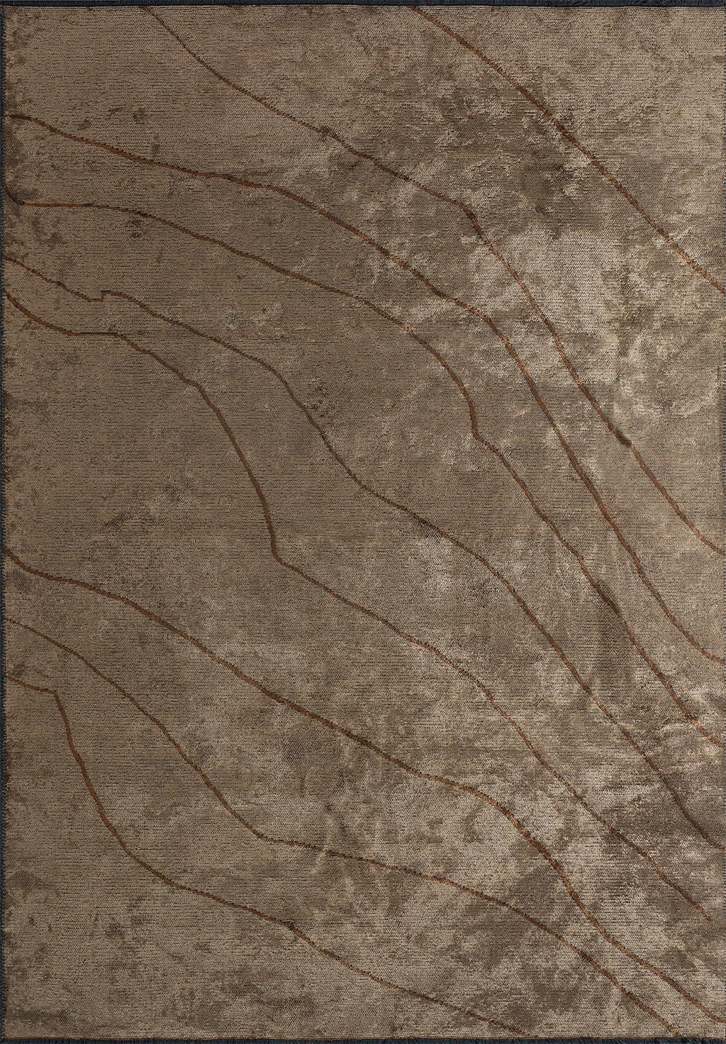 Curve Light Brown - Cacao Rug