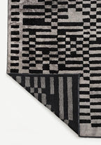 Domino Black - Cream Rug