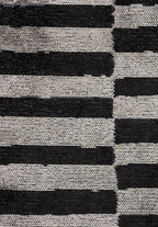 Domino Black - Cream Rug