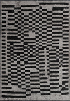 Domino Black - Cream Rug