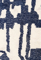 Graffiti Dark Navy - Ecru Rug