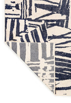 Graffiti Dark Navy - Ecru Rug