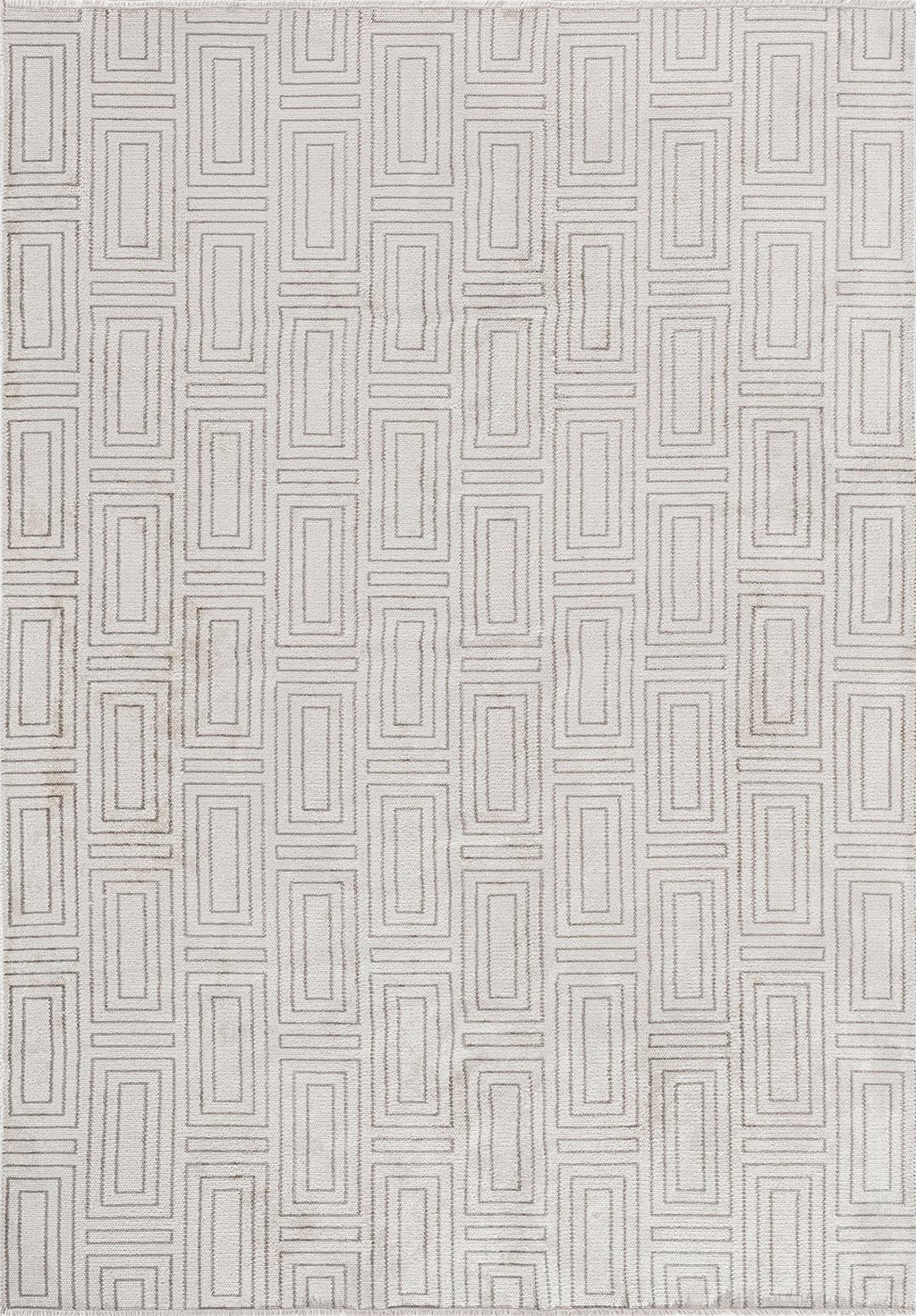 Brick Grey - Ecru Rug