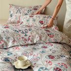 Bohemian Folk Botanical Bedding Set