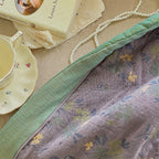 French Vintage Floral Summer Quilted Blanket