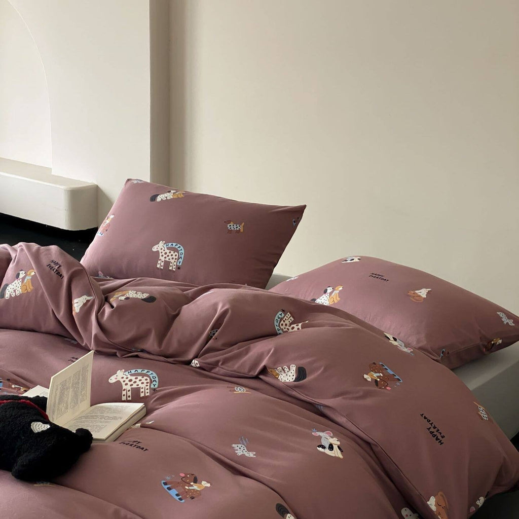 Happy Zoo Crew Bedding Set