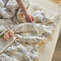 Foliage Time Summer Quilted Blanket