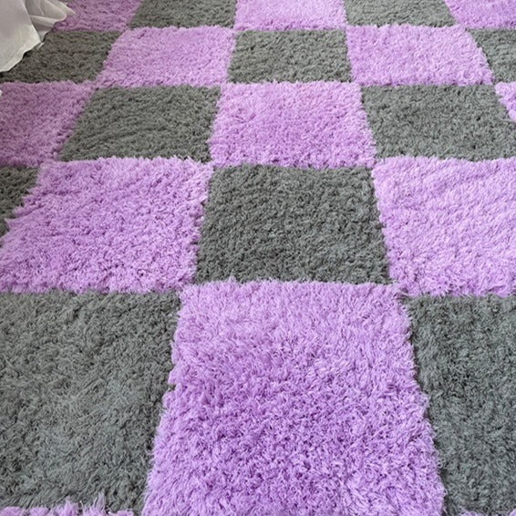 Fluffy Puzzle Tile Set - Moonlit Lavender