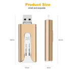 32~256GB Micro USB + 8 Pin + USB 3.0 4 in 1 Mobile Phone Computer U-Disk