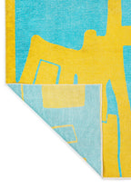 Forma Yellow - Turquoise Rug
