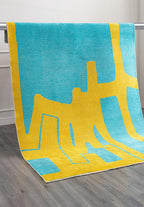 Forma Yellow - Turquoise Rug