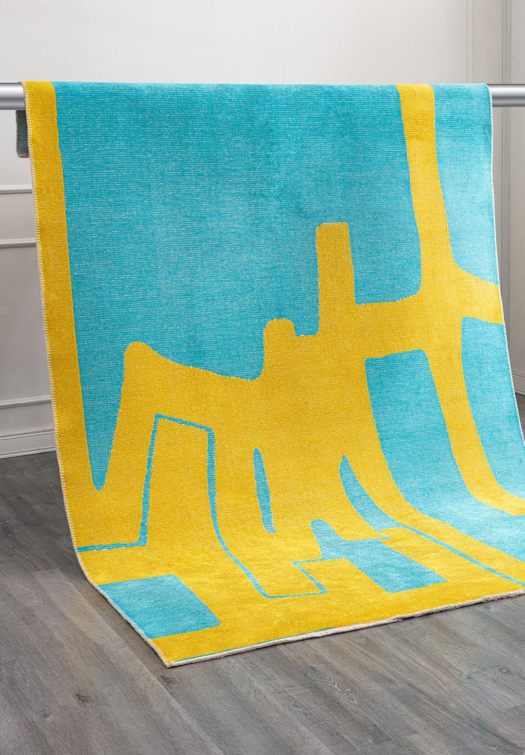Forma Yellow - Turquoise Rug