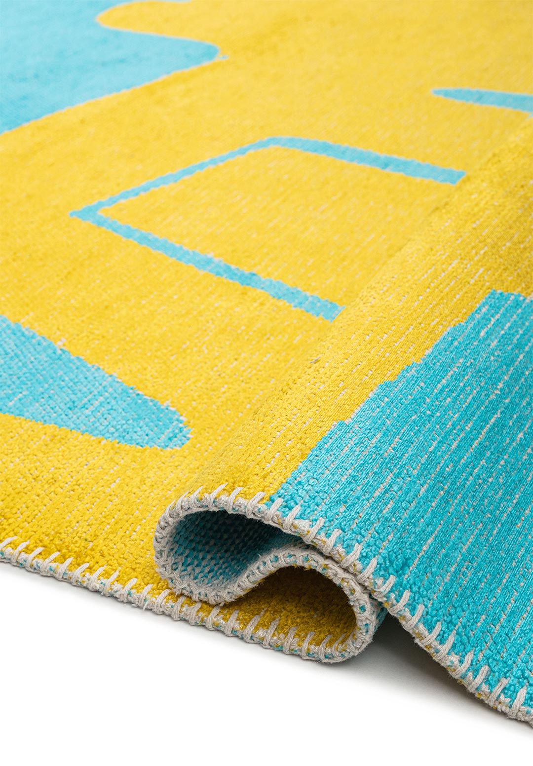 Forma Yellow - Turquoise Rug
