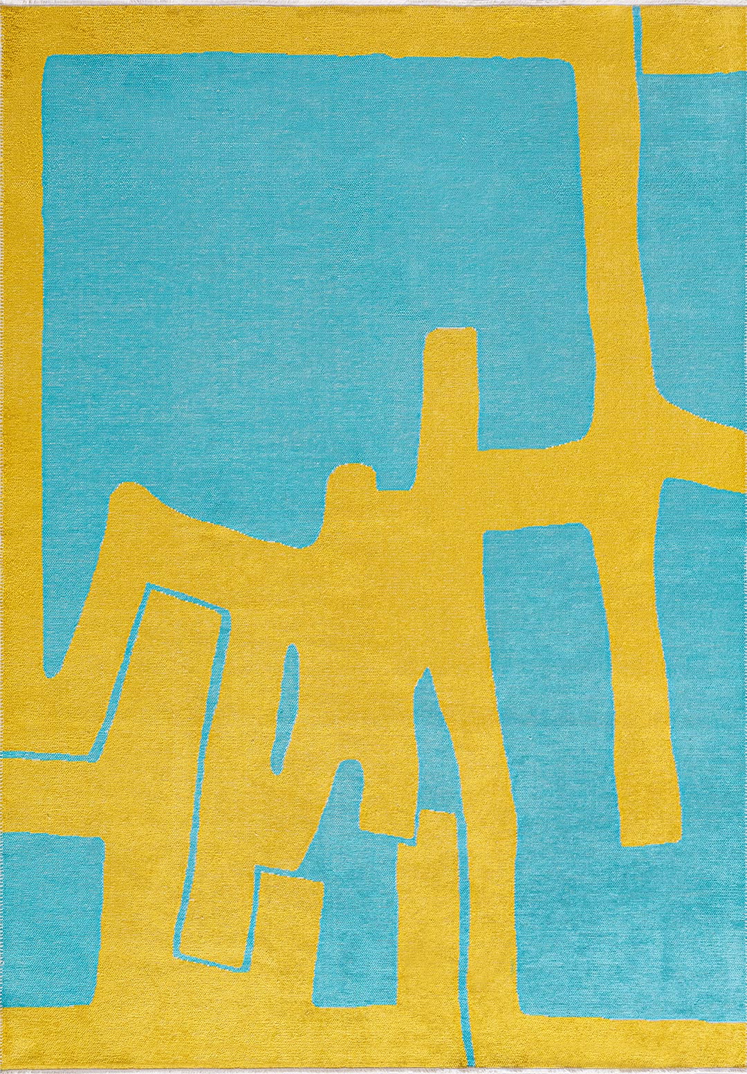 Forma Yellow - Turquoise Rug
