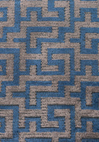 Caterpillar Navy Blue - Dark Grey Rug