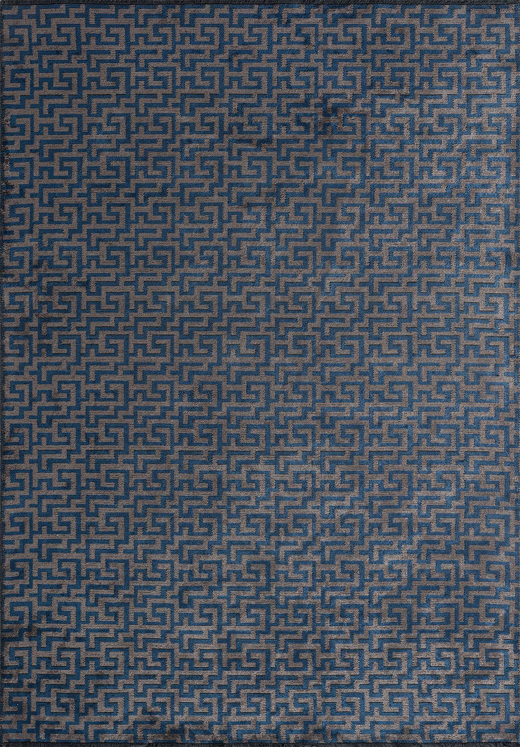 Caterpillar Navy Blue - Dark Grey Rug