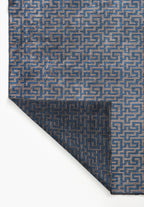 Caterpillar Navy Blue - Dark Grey Rug