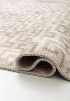 Caterpillar Light Grey - Ecru Rug