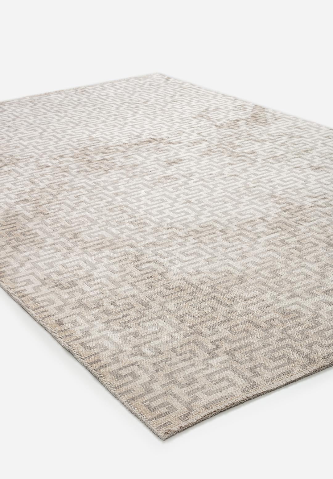 Caterpillar Light Grey - Ecru Rug