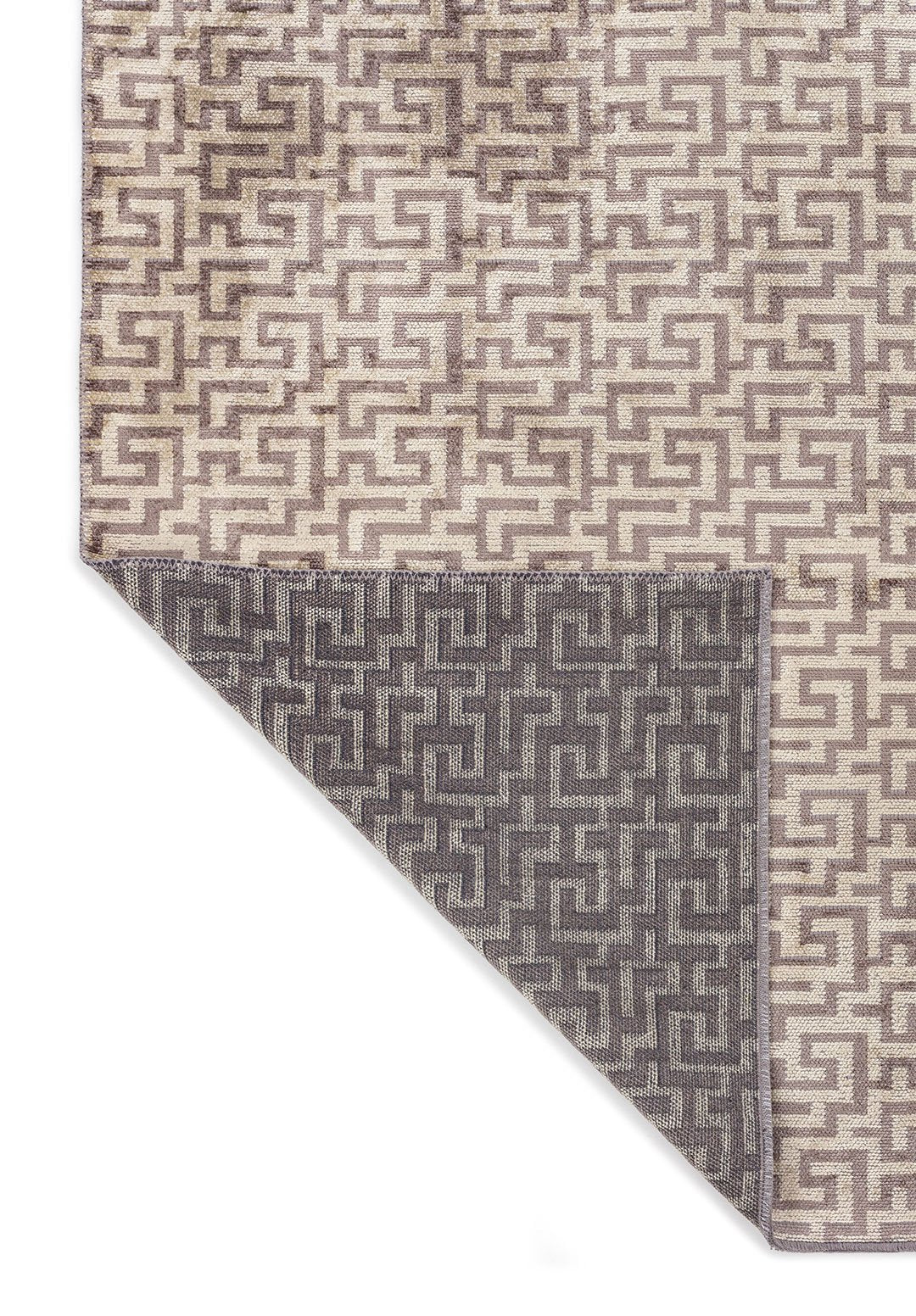 Caterpillar Dark Grey - Cream Rug