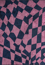 Flag Dark Navy - Pink Rug