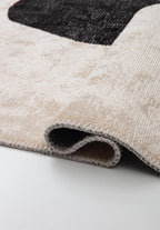 Rock Black - Ecru Rug