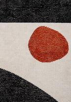 Rock Black - Ecru Rug