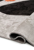 Rock Black - Bone Rug