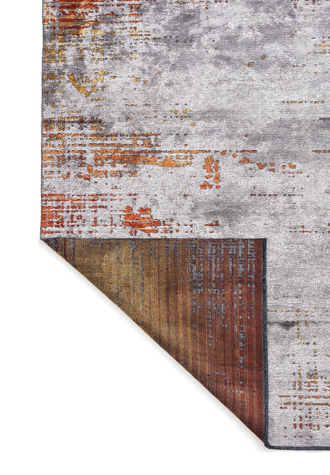 Space Light Grey - Rust Rug