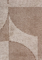 Circle Ecru - Coffee Rug