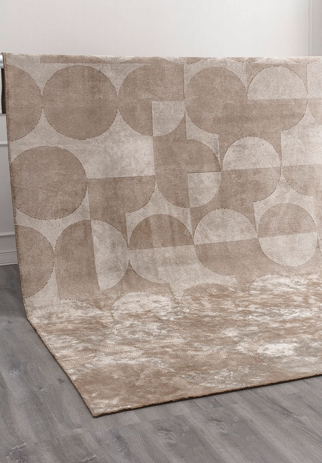 Circle Ecru - Coffee Rug