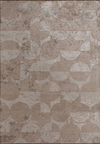 Circle Ecru - Coffee Rug