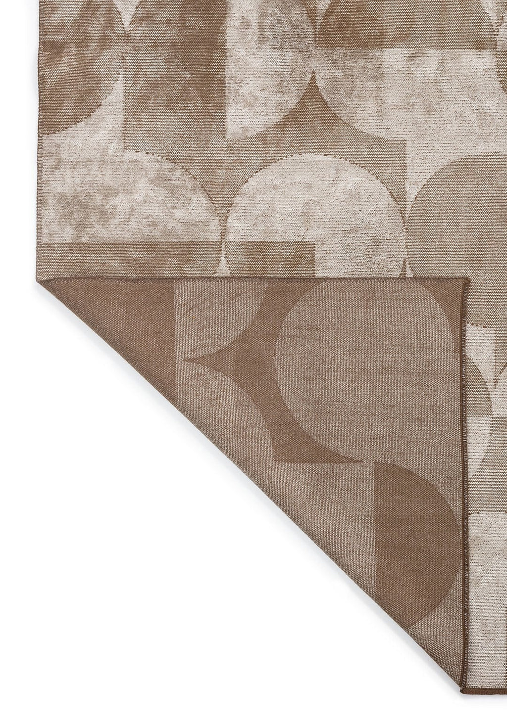 Circle Ecru - Coffee Rug