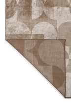 Circle Ecru - Coffee Rug