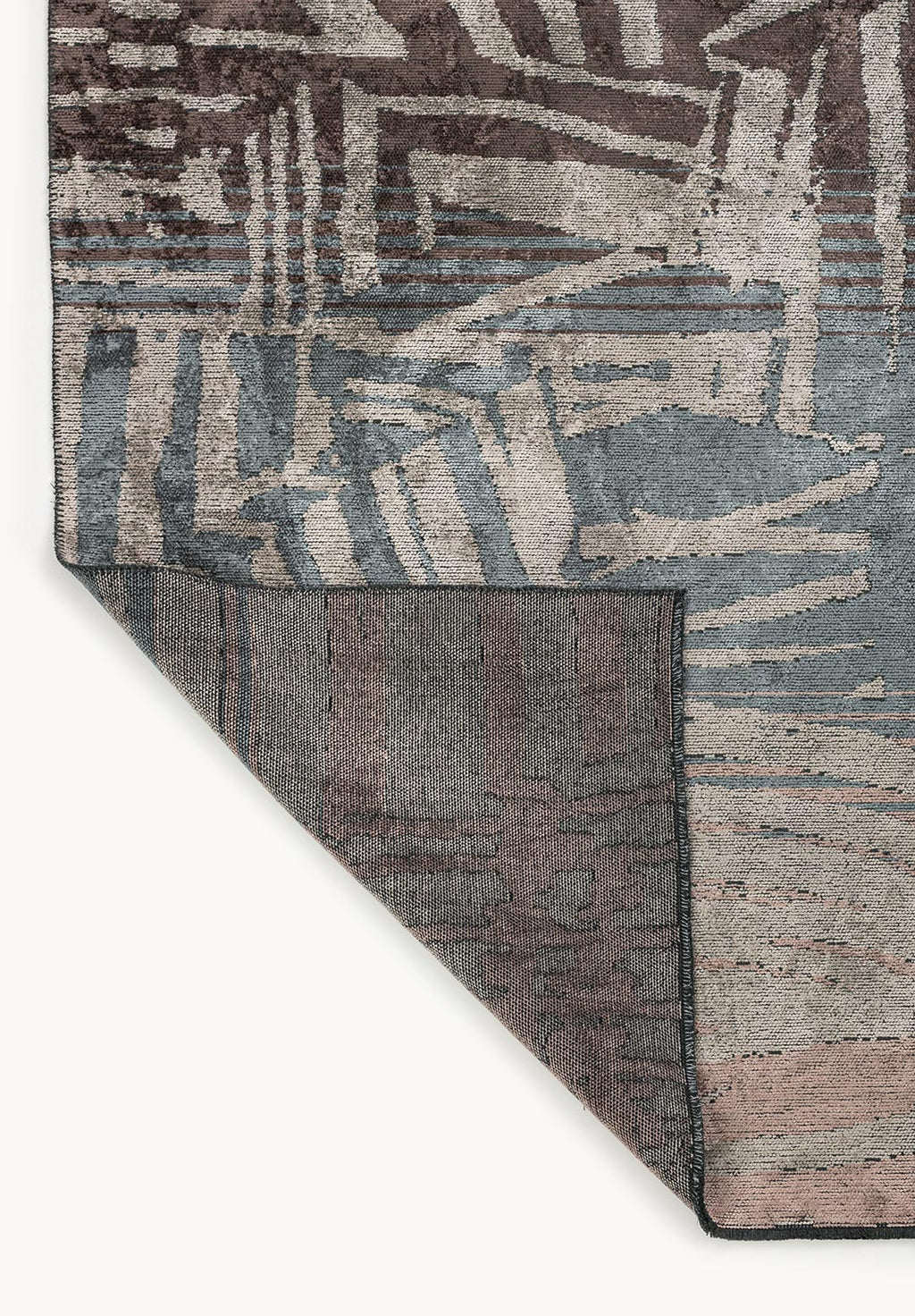 Graffiti Dark Mink - Cream Rug