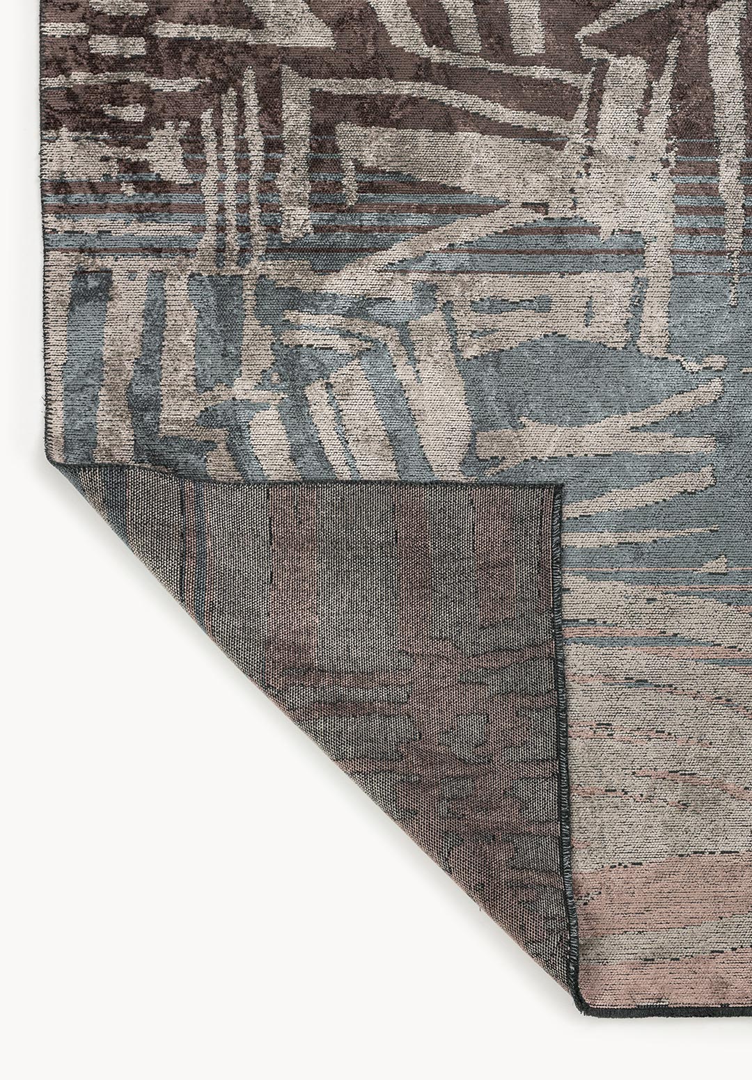 Graffiti Dark Mink - Cream Rug