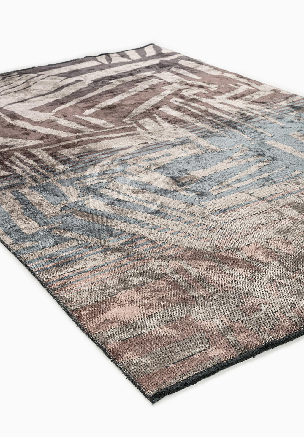 Graffiti Dark Mink - Cream Rug
