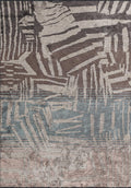Graffiti Dark Mink - Cream Rug