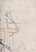 Crack Blue - Ecru Rug