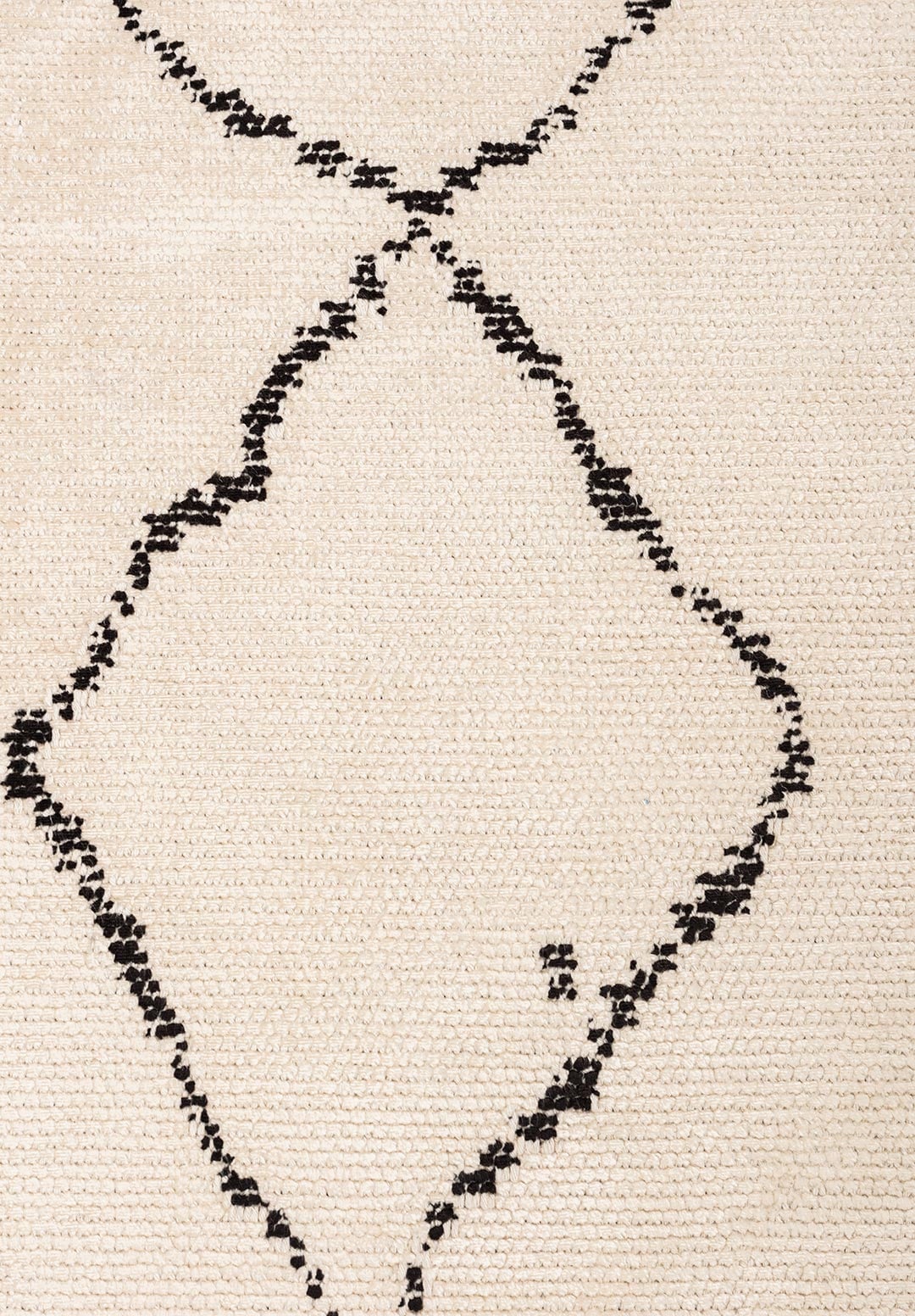 Ethnic Black - Ecru Rug