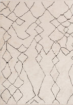 Ethnic Black - Ecru Rug