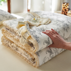 Foliage Time Summer Quilted Blanket