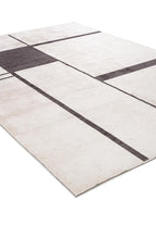 Cell Charcoal - Ecru Rug