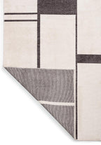 Cell Charcoal - Ecru Rug