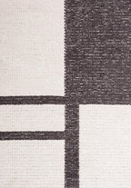 Cell Charcoal - Ecru Rug