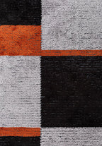 Tetris Black - Light Grey Rug
