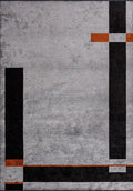 Tetris Black - Light Grey Rug